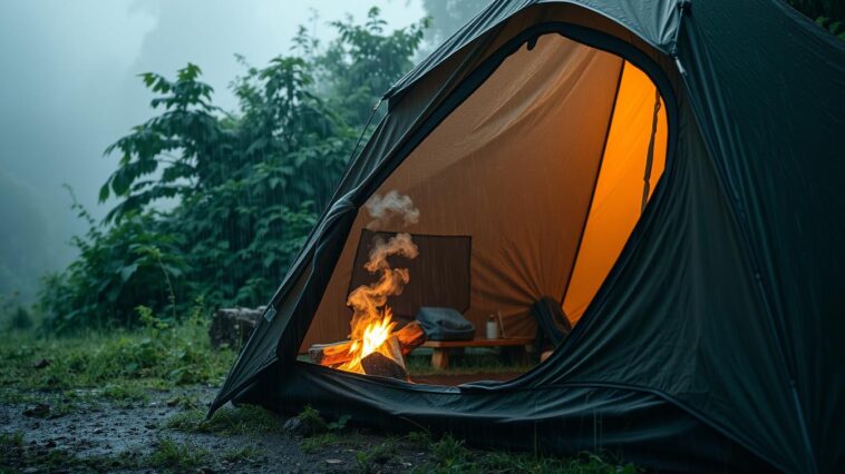 Camping bei Regen: So bleibst du auch bei schlechtem Wetter trocken