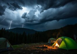 Camping bei Unwetter: Richtig reagieren bei Sturm, Hagel & Gewitter