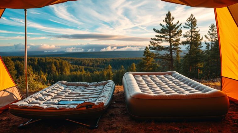 Campingbett vs. Luftmatratze: Was ist bequemer?