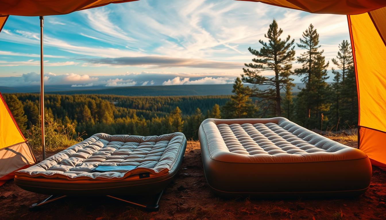 Campingbett vs. Luftmatratze: Was ist bequemer?