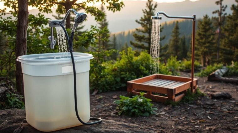 DIY-Campingdusche: Günstig, tragbar & effektiv