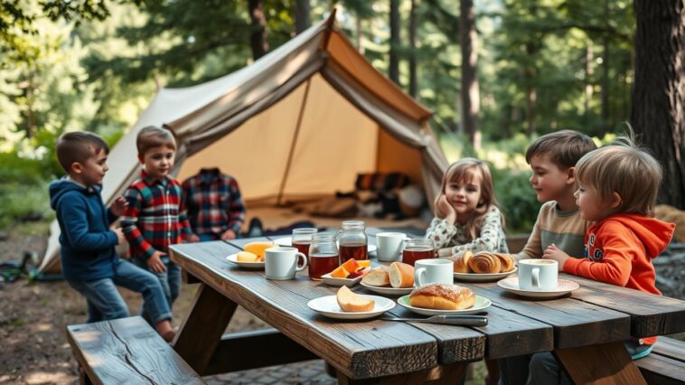 Frühstück beim Camping mit Kindern: 7 schnelle Ideen ohne viel Aufwand