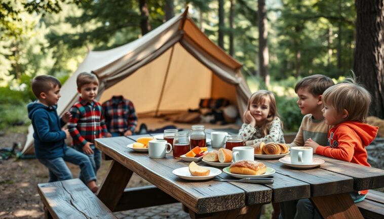 Frühstück beim Camping mit Kindern: 7 schnelle Ideen ohne viel Aufwand