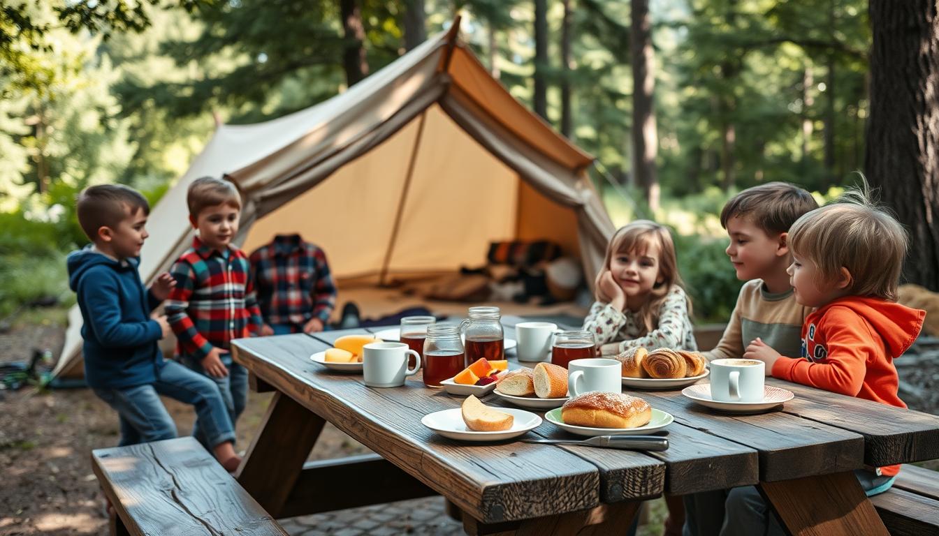 Frühstück beim Camping mit Kindern: 7 schnelle Ideen ohne viel Aufwand
