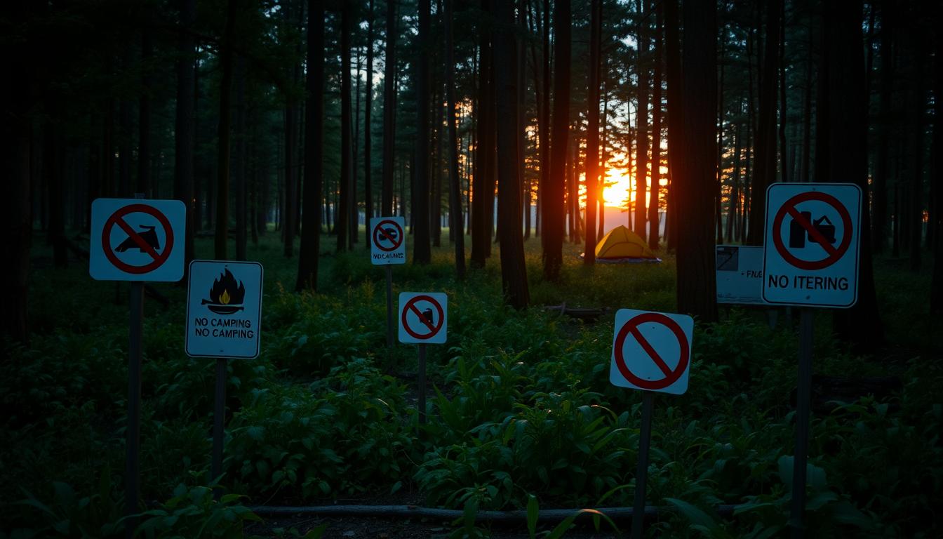 Verbotsschilder beim Campen: Das bedeuten sie wirklich