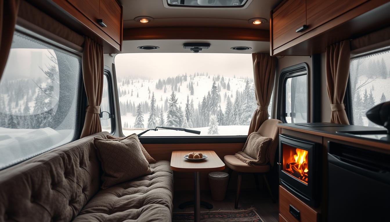 Wintercamping im Wohnmobil: So bleibt es warm & sicher