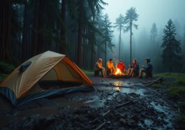 Zelten bei Regen: Die besten Tricks gegen nasse Füße und schlechte Laune
